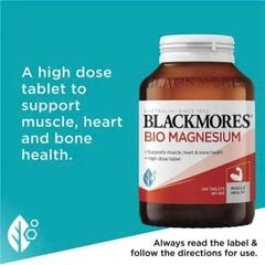 Viên uống bổ sung magie Blackmores Bio Magnesium của Úc 200 viên