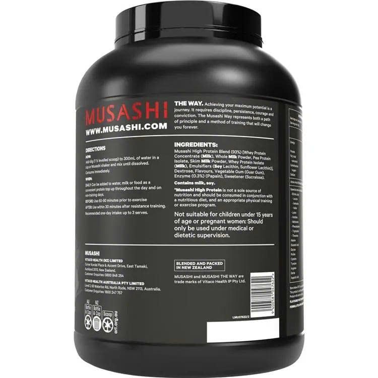 Bột Musashi High Protein Vanilla Vị Vani Hộp 2kg
