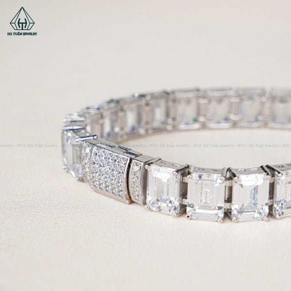  B862 5*7mm Lắc tay Emerald CZ 