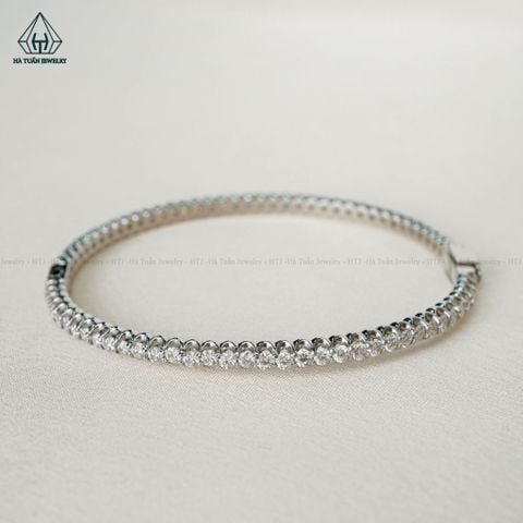B032 2mm Vòng tay full đá cz