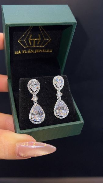  E144 Bông tai giọt nước 