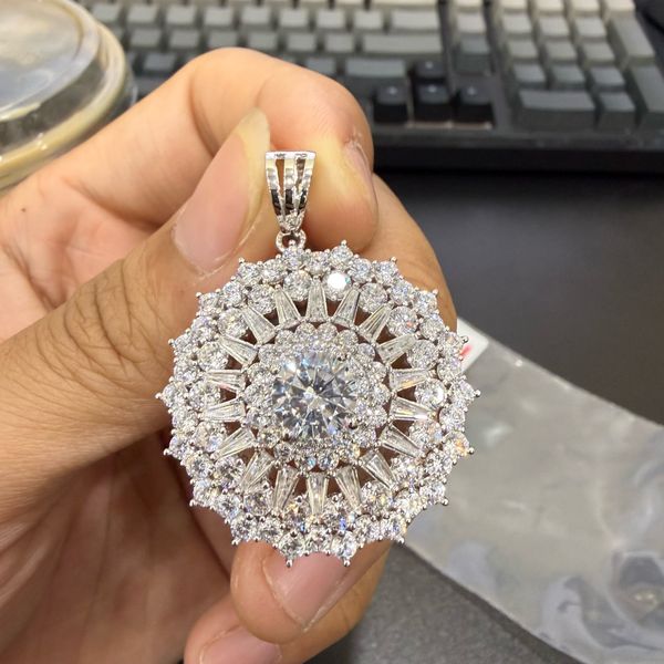  PX321 7.5mm Mặt dây chuyền tròn cánh nhọn 