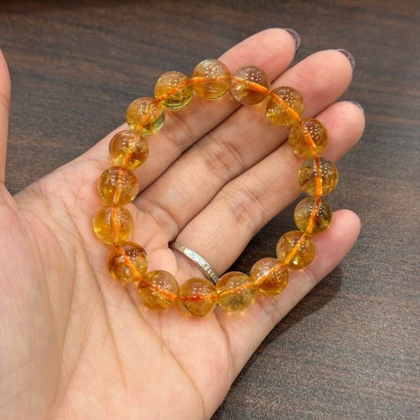  S010 VÒNG ĐÁ THẠCH ANH VÀNG 