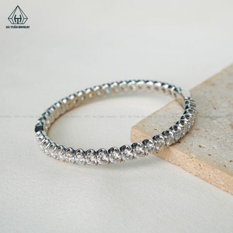 B032 4mm Vòng tay full đá cz