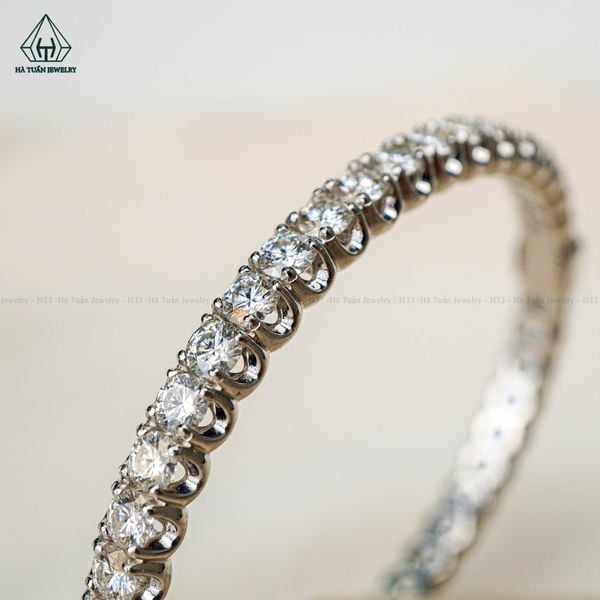  B032 4mm Vòng tay full đá cz 