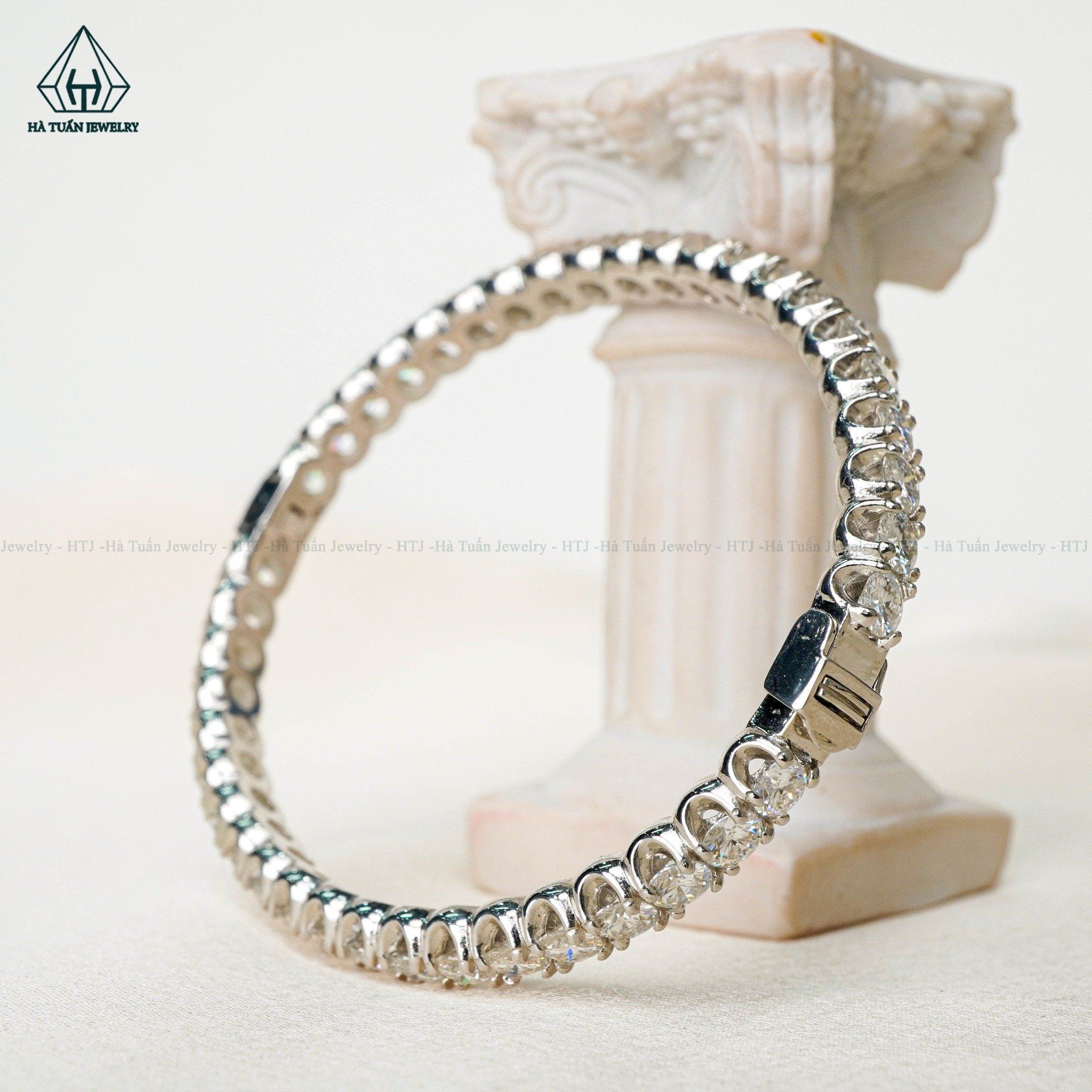  B032 4mm Vòng tay full đá cz 