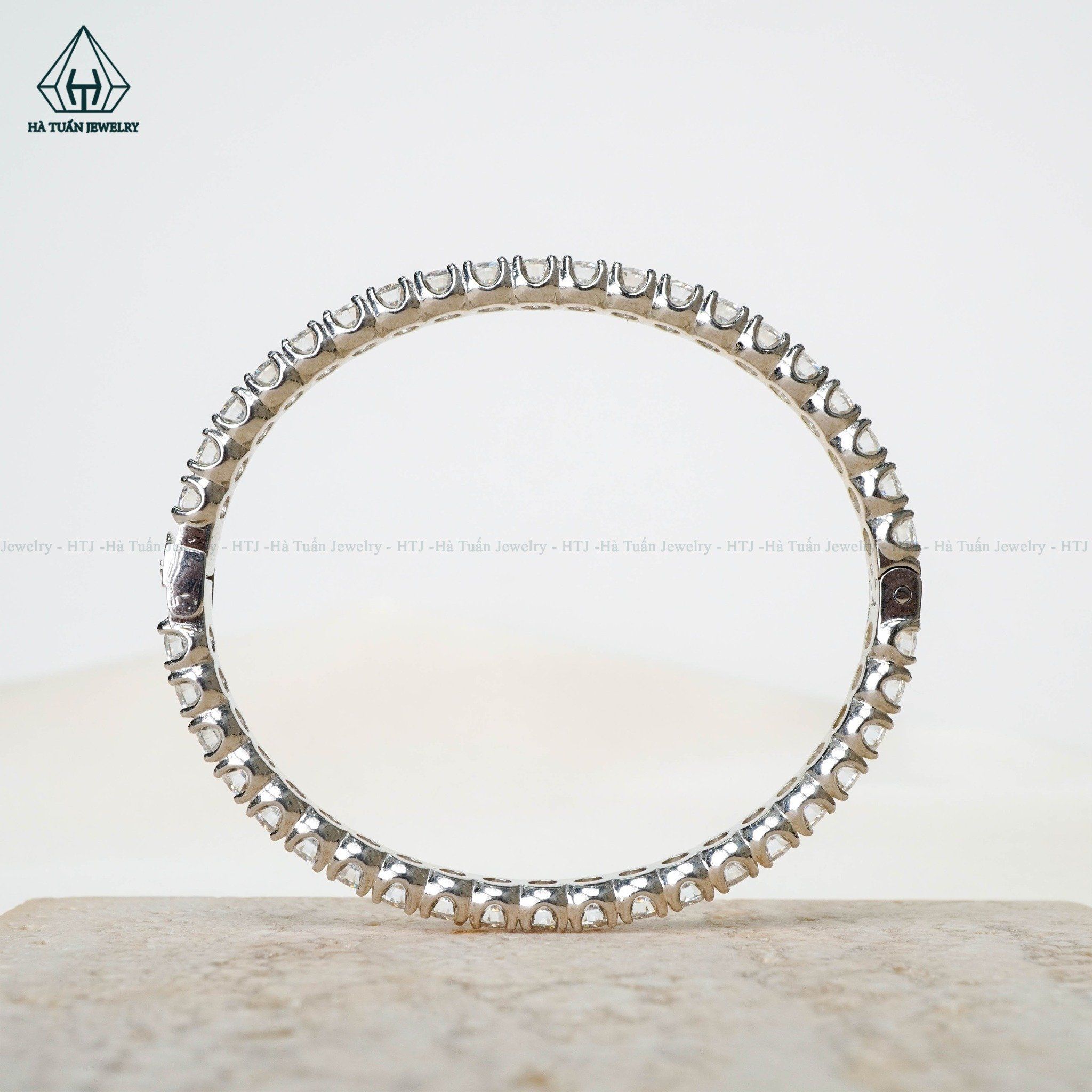  B032 4mm Vòng tay full đá cz 