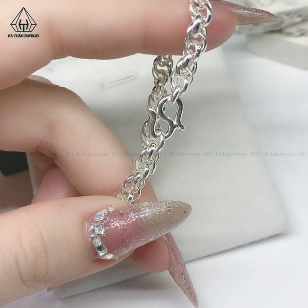  BB040 Lắc tay mắt xích em bé 