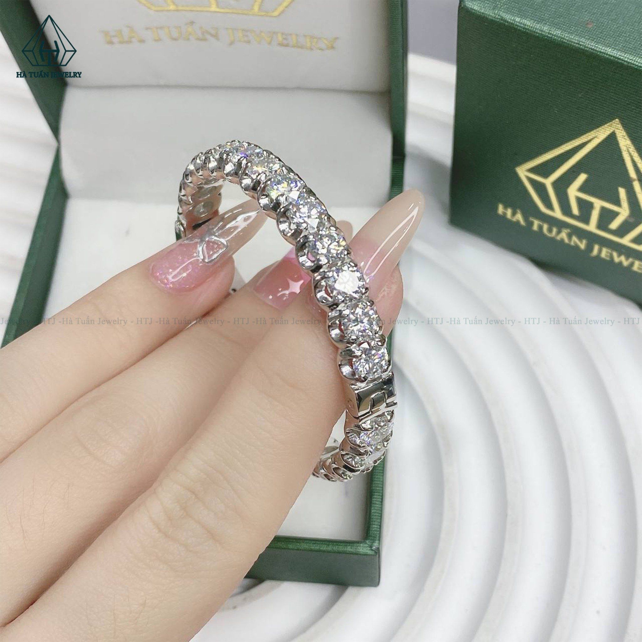  B032 5mm Vòng tay full đá cz 