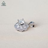  PX163 FULL MOIS 5.4mm Mặt dây hoa (không mã cạnh) 