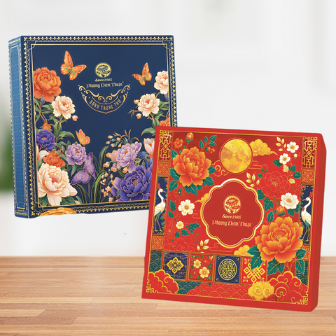QT025 Bánh Trung Thu Hộp thường 4 bánh