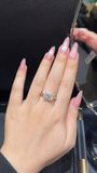  RX568 FULL MOIS Nhẫn nữ Emerald 7*9mm 
