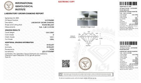LDI54 Kim cương nuôi cấy 5.4mm-IGI LG737569889