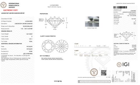 LDI72 Kim cương nuôi cấy 7.2mm-IGI LG760518903