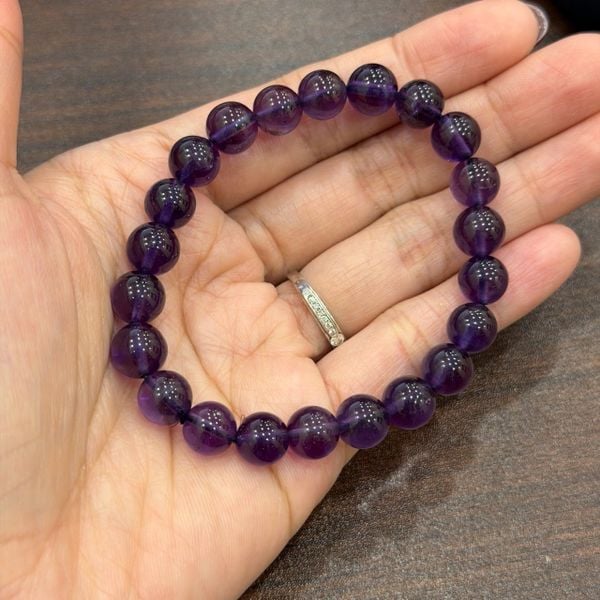  S035 VÒNG ĐÁ THẠCH ANH TÍM TRONG 