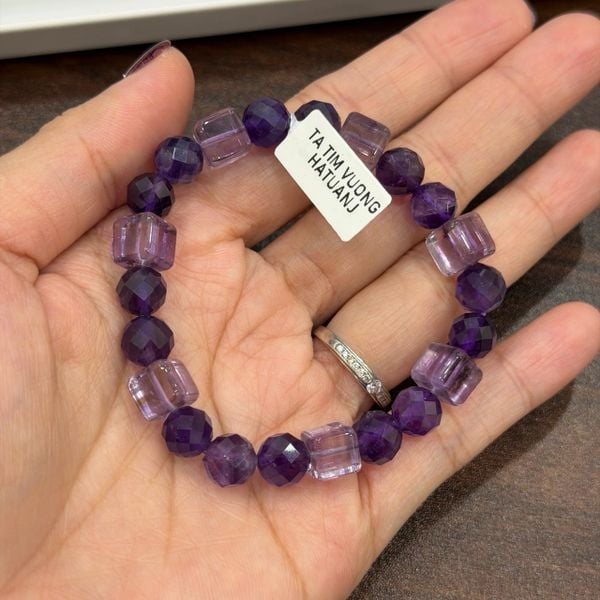  S037 VÒNG THẠCH ANH TÍM VUÔNG 