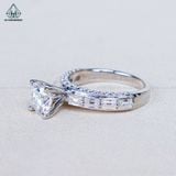  RX659 FULL MOIS 7.2mm Nhẫn nữ vành đai baguette 