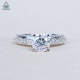  RX659 FULL MOIS 7.2mm Nhẫn nữ vành đai baguette 