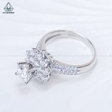  RX658 FULL MOIS 6.3mm Nhẫn nữ đài hoa 