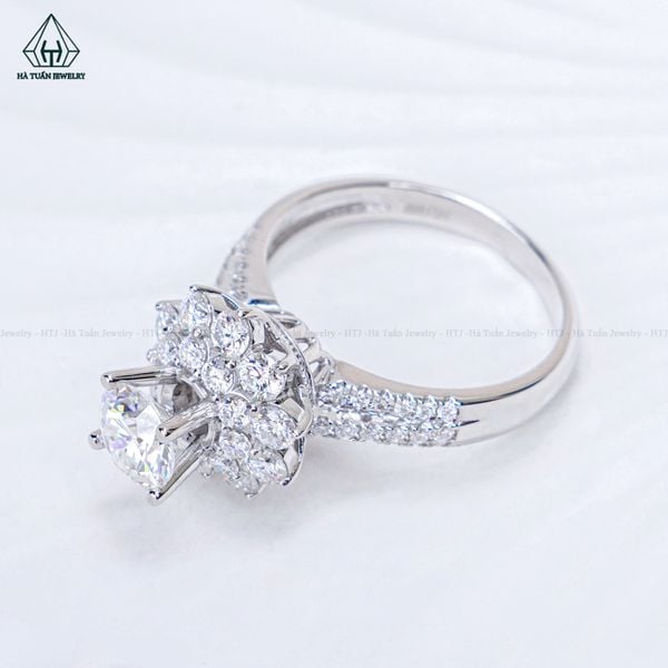  RX658 FULL MOIS 6.3mm Nhẫn nữ đài hoa 