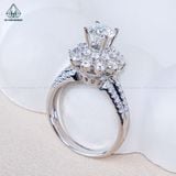  RX658 FULL MOIS 6.3mm Nhẫn nữ đài hoa 