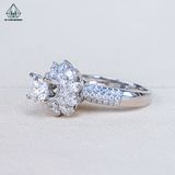  RX658 FULL MOIS 6.3mm Nhẫn nữ đài hoa 