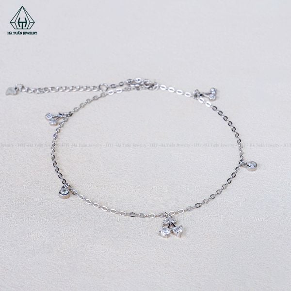  A467 Lắc chân cherry đá 