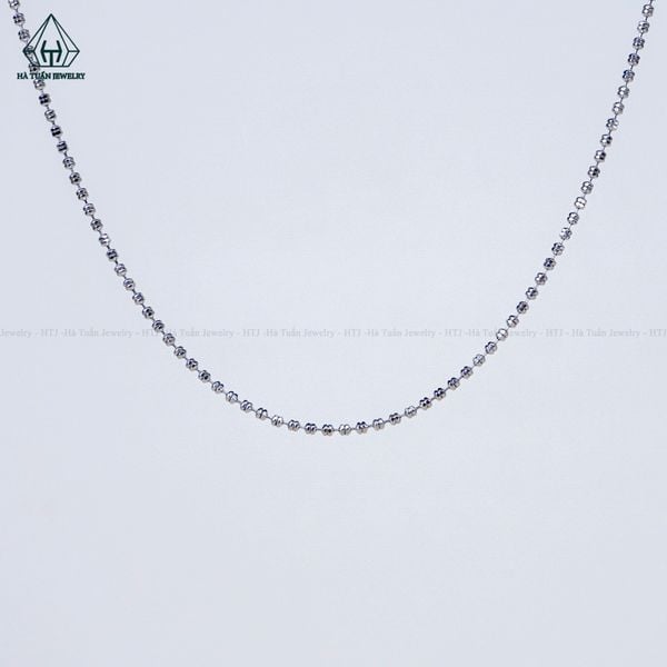  NCX077 1mm Dây chuyền bi đôi 