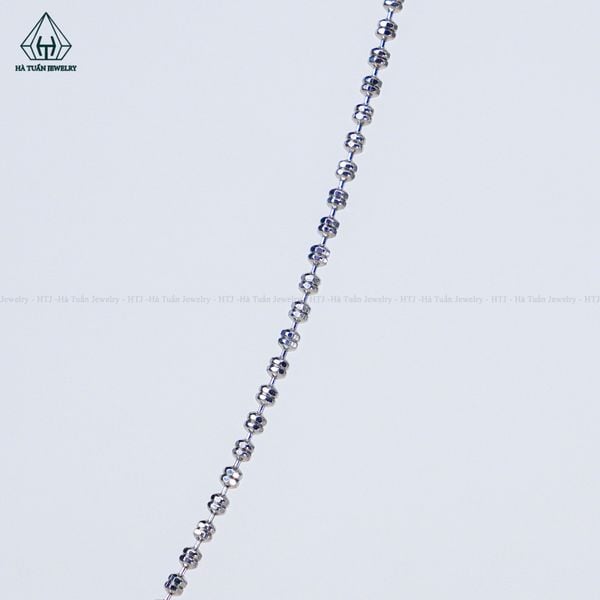  NCX077 1mm Dây chuyền bi đôi 
