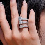 RX557 FULL MOIS 6.3mm Nhẫn nữ viền baguette