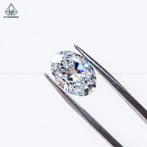 LDO Kim Cương Nuôi Cấy Oval 8.9x12.8mm E/VVS2 - IGI LG823608630