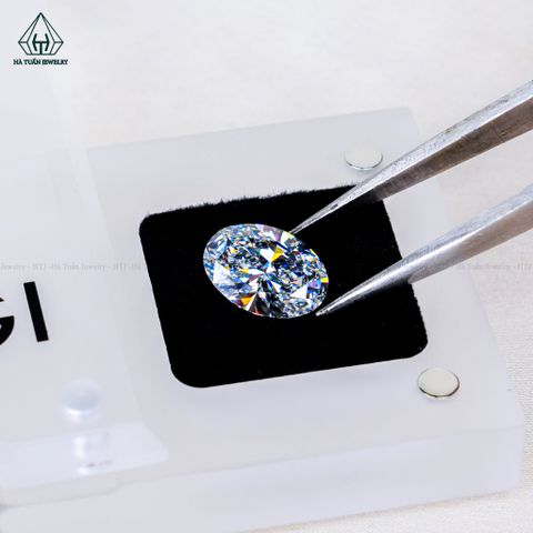 LDO Kim cương nuôi cấy Oval 9x12.5mm E/VVS2 - IGI LG811676339
