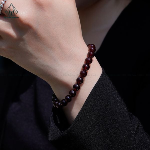  S001 Vòng đá Garnet Ngọc hồng lựu 