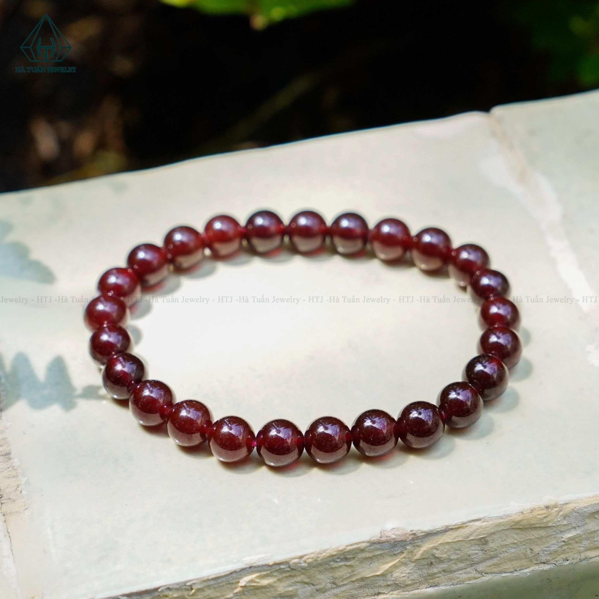 S001 Vòng đá Garnet Ngọc hồng lựu
