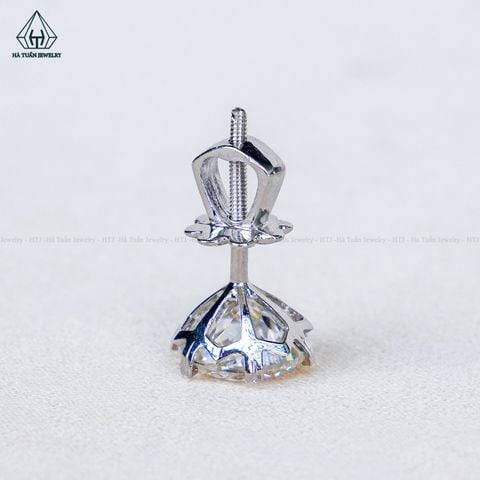EX004 4-8mm Vỏ Chiếc Bông tai nụ chấu đôi
