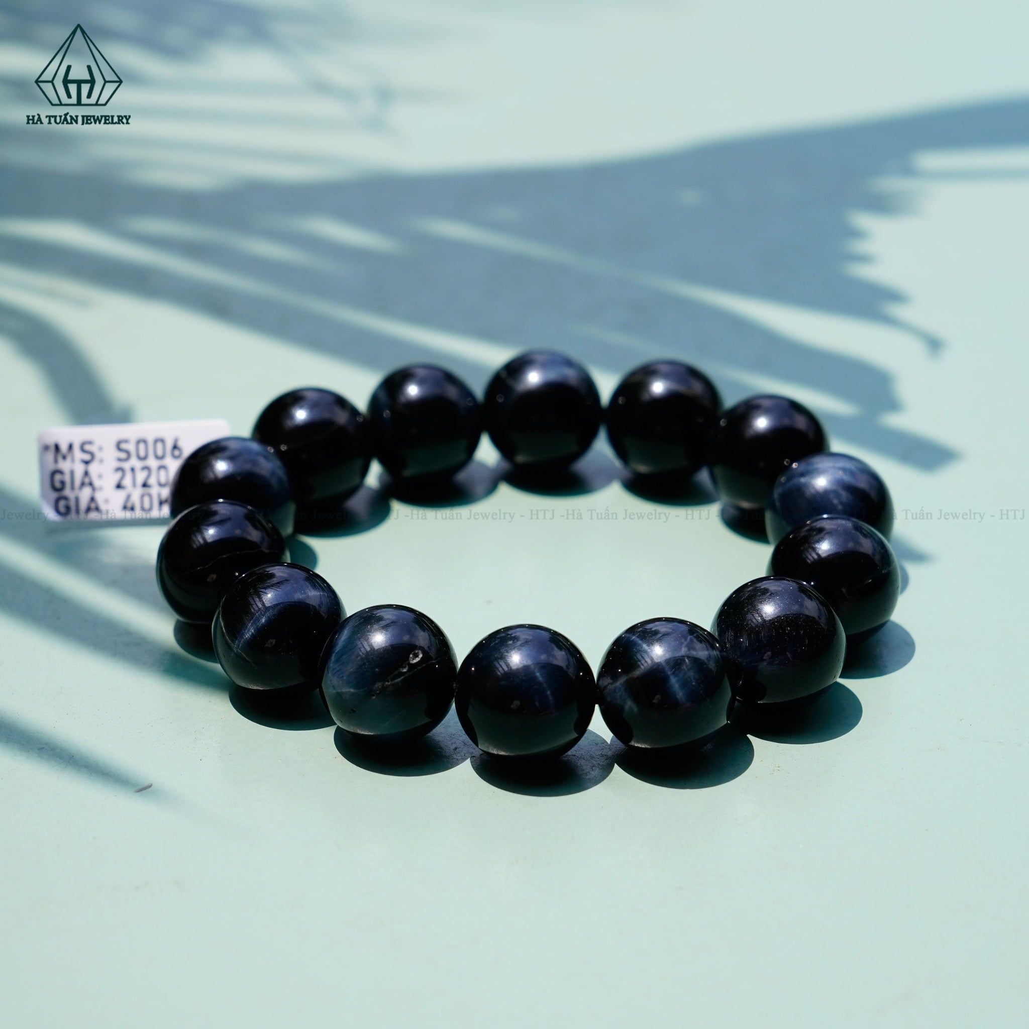 S006 VÒNG ĐÁ MẮT CHIM ƯNG XANH