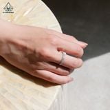 RX558 Nhẫn nữ FULL MOIS baguette 1.5x2.5mm 