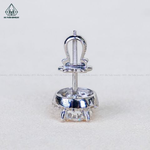 EX300 FULL MOIS 6mm Bông tai tròn Halo