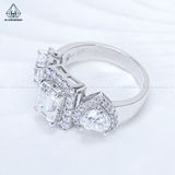  RG372 VT10K Emerald 6*8mm + Heart 6mm*2 
