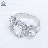  RG372 VT10K Emerald 6*8mm + Heart 6mm*2 