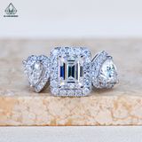  RG372 VT10K Emerald 6*8mm + Heart 6mm*2 