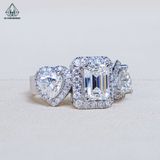  RG372 VT10K Emerald 6*8mm + Heart 6mm*2 