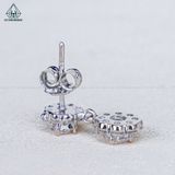 EX592 Bông tai đôi 3.6-4mm chuôi đẩy