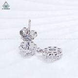 EX592 Bông tai đôi 3.6-4mm chuôi đẩy