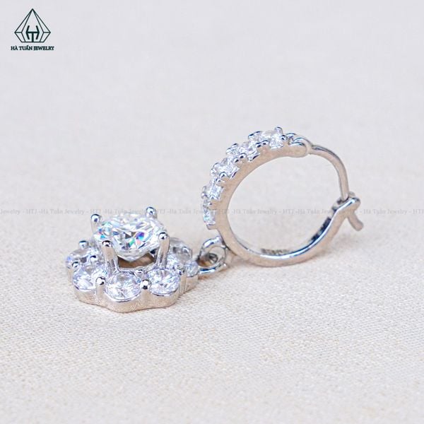  EX603 6mm Bông khoen đá 