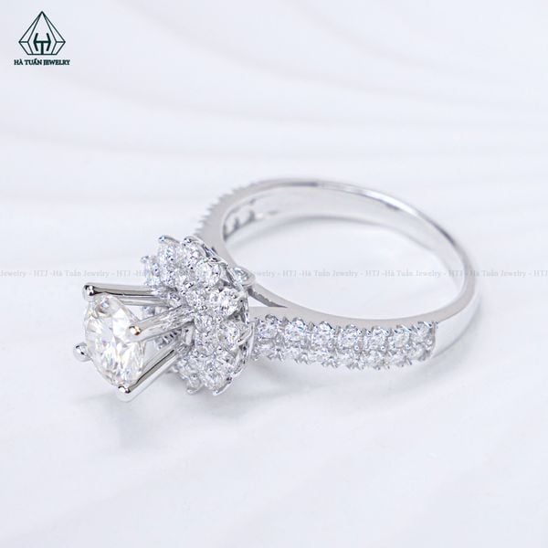  RX235 FULL MOIS 6.3mm Nhẫn đế hoa hai viền tấm 