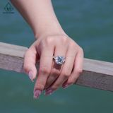  RX488 13mm Nhẫn nữ 4 chấu 