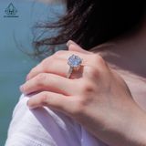  RX488 13mm Nhẫn nữ 4 chấu 