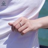  RX562 FULL MOIS HEART Nhẫn nữ tim full vòng 