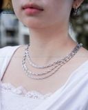  NCX038 4mm Dây chuyền vuông xoắn móc máy 